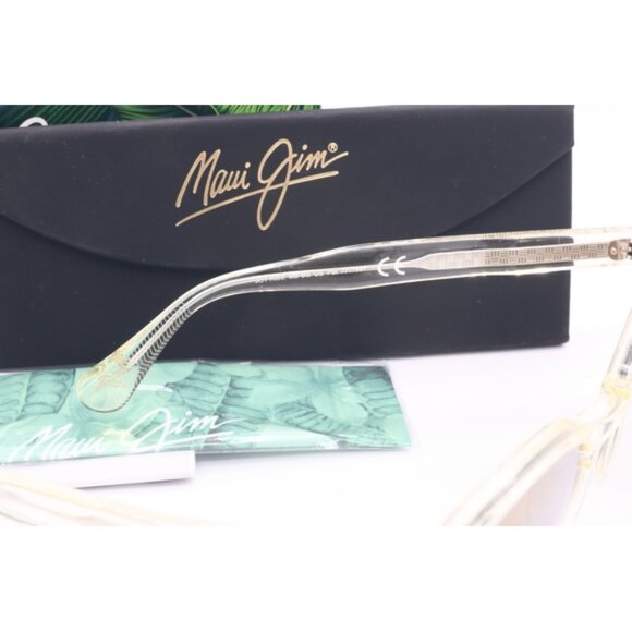 Maui Jim Joy Ride M J841-21D Light Pink Oval Sunglasses Brown polarized Lens - Picture 8 of 8